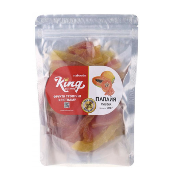 Папайя палочки без цукру KING 300г